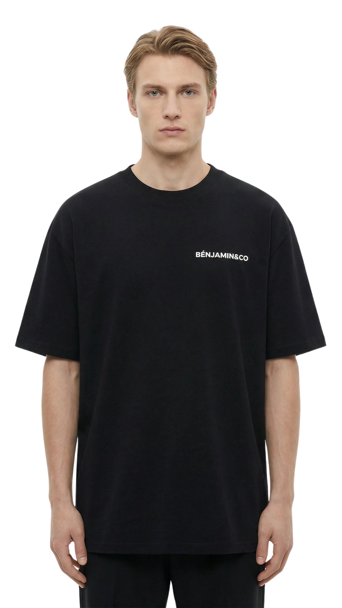 "Heart T-Shirt | Black - Premium 280 GSM Oversized Fit"