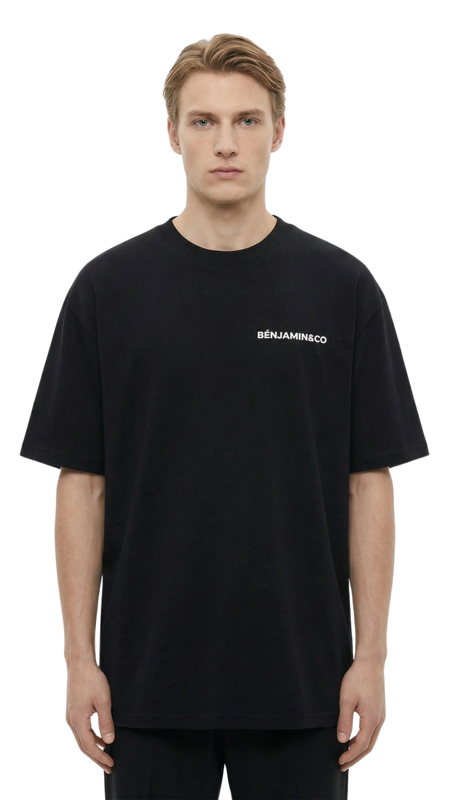 "Heart T-Shirt | Black - Premium 280 GSM Oversized Fit"