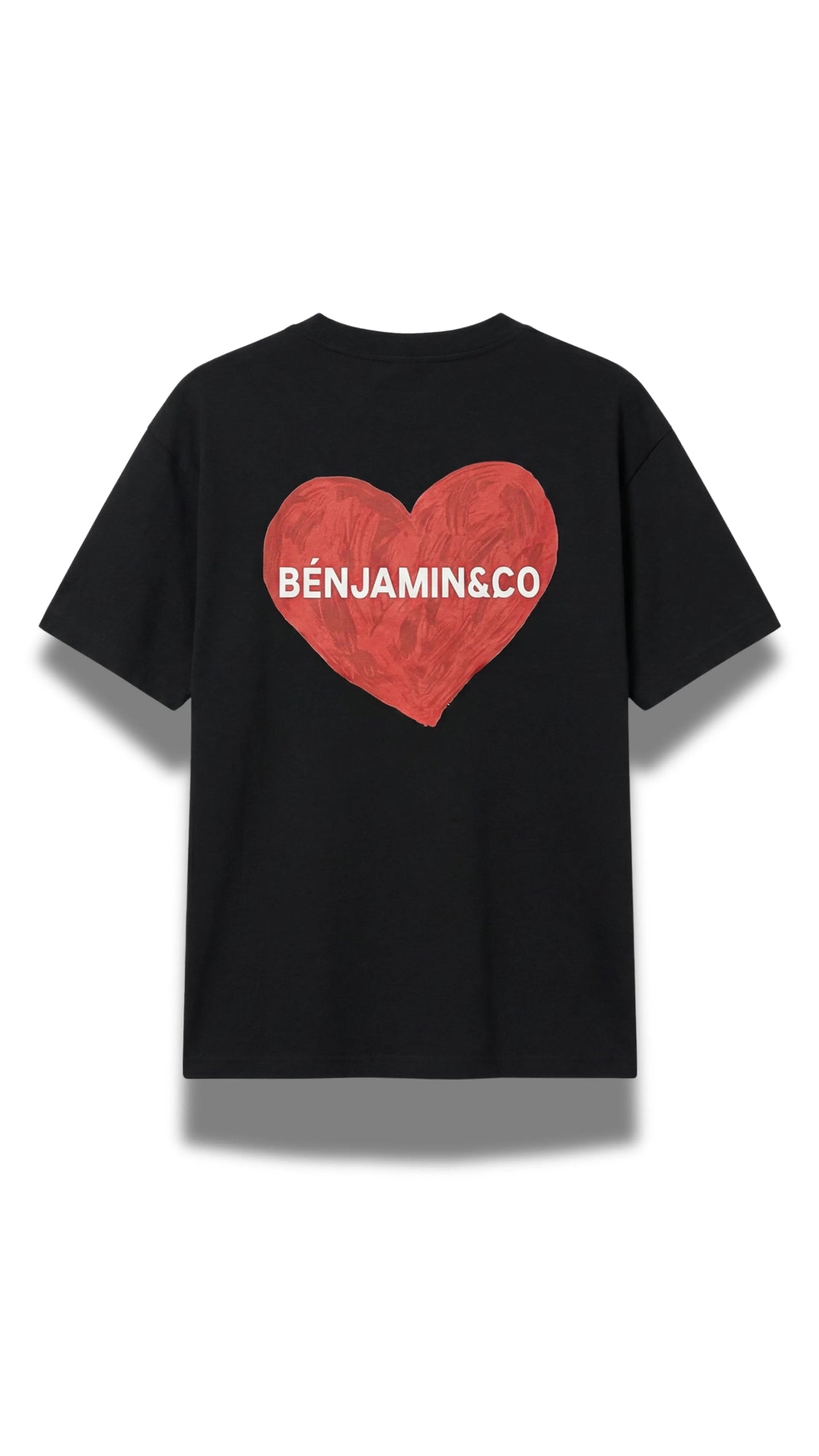 "Heart T-Shirt | Black - Premium 280 GSM Oversized Fit"